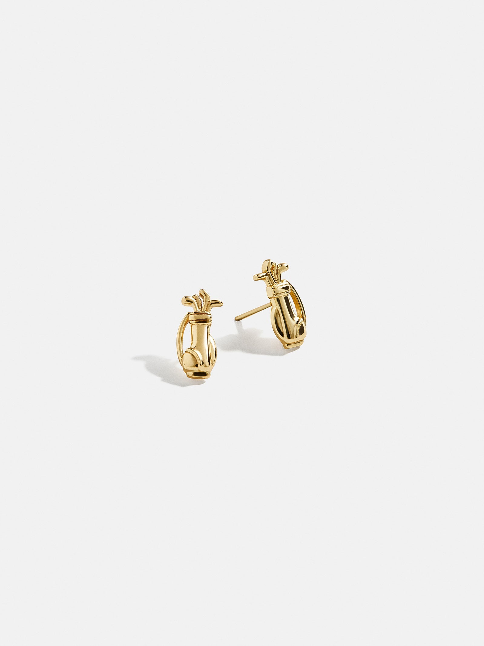 18K Gold Sports Delicate Stud - Golf